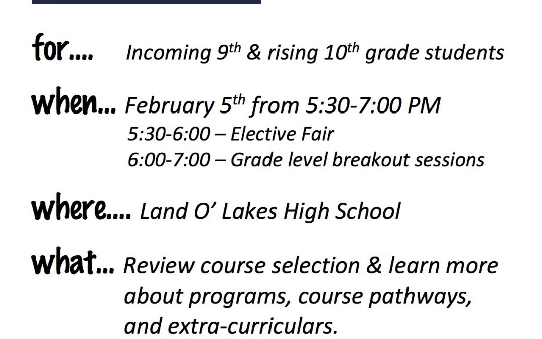 Curriculum Fair Incoming 9th Graders and Rising 10th Graders