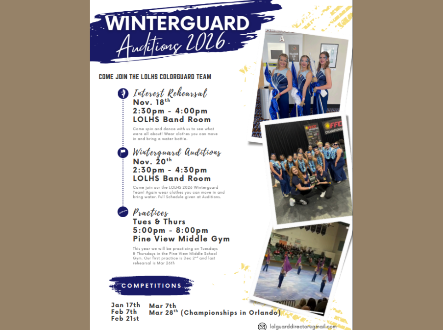 Winter Guard Auditions!